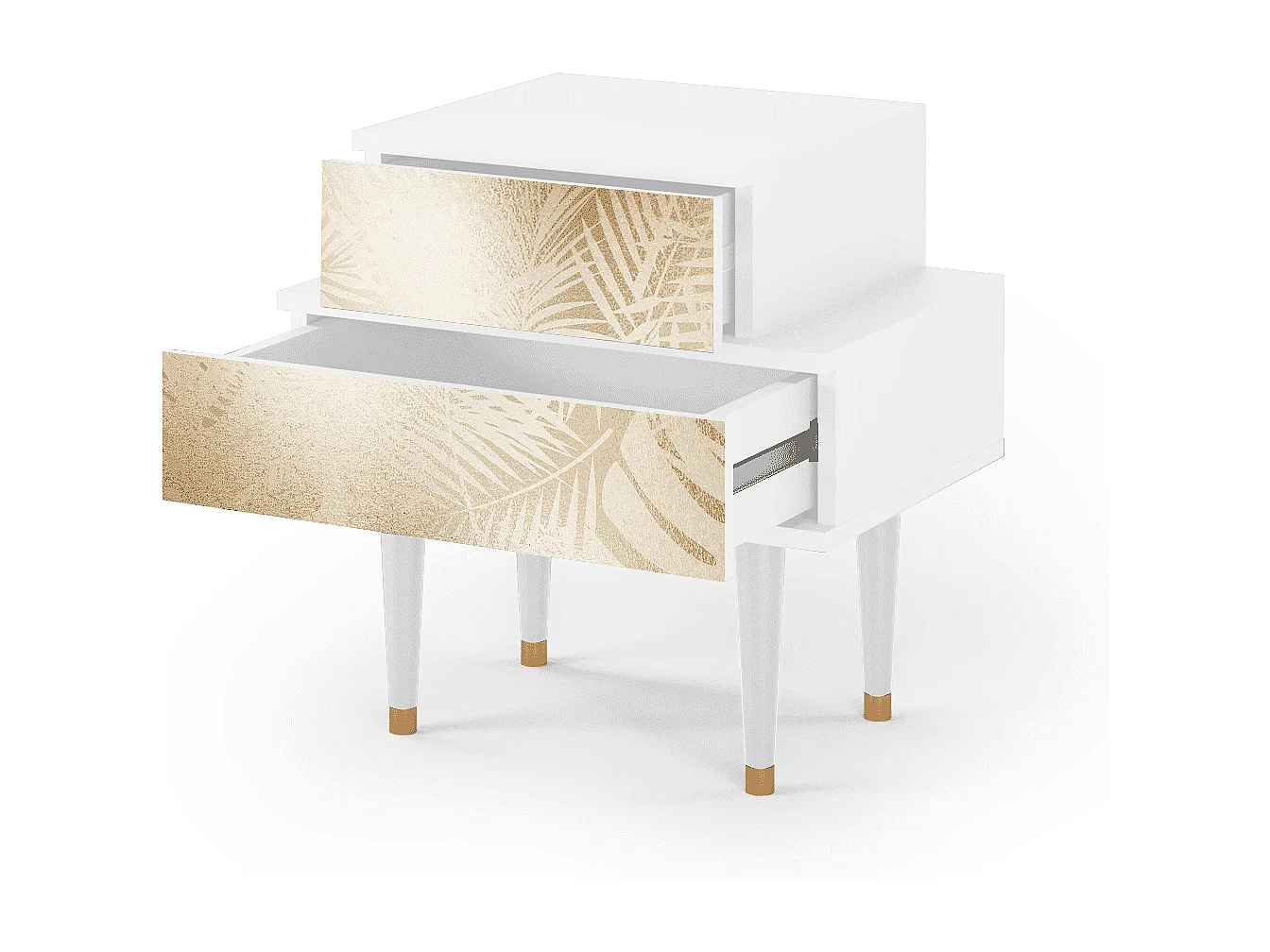 Table de nuit - 58х58х41 cm - NS1 - Plant of the Dessert, Blanc