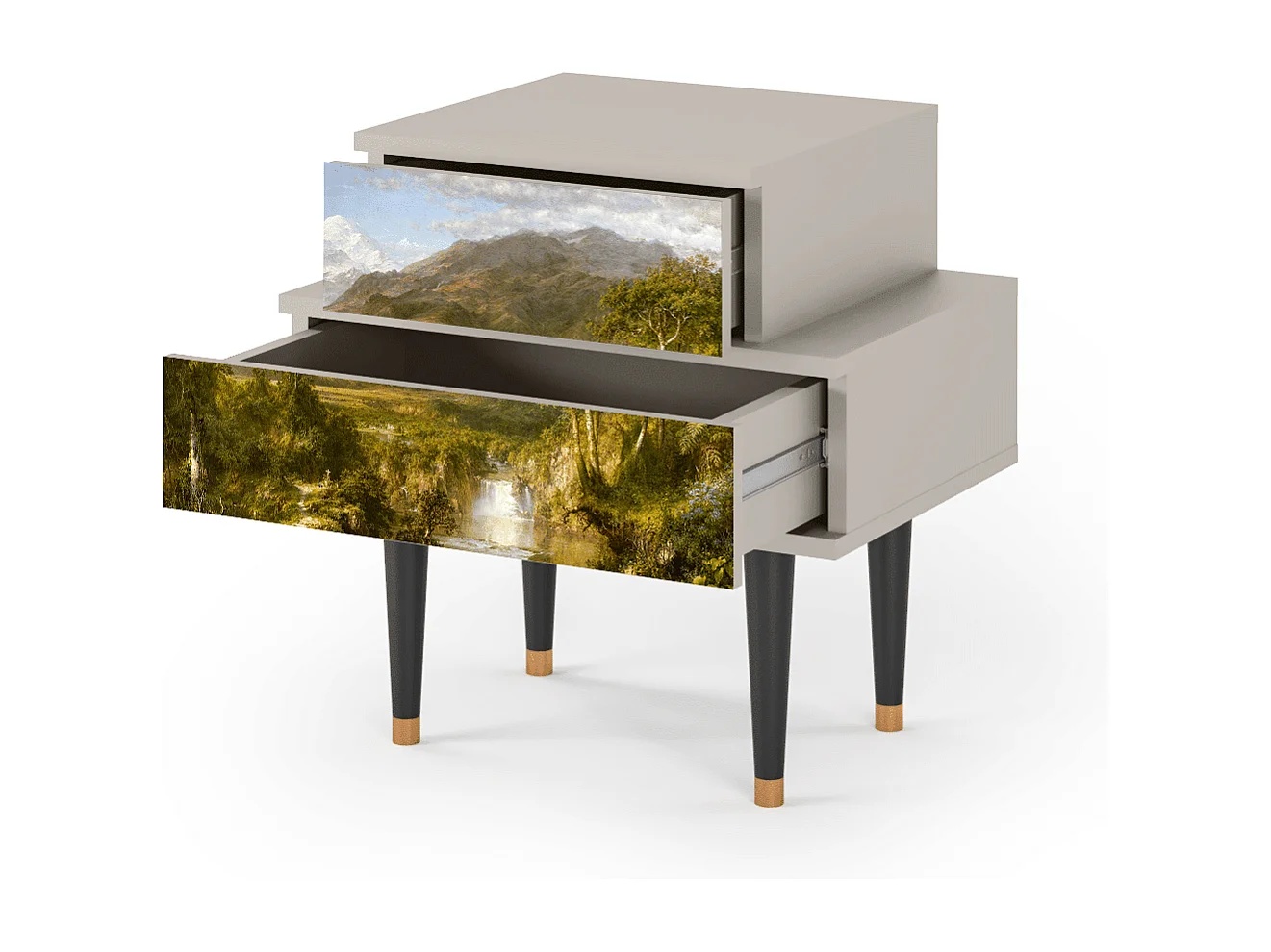 Criado-mudo - 58х58х41 cm - NS1 - The Heart of the Andes , Areia