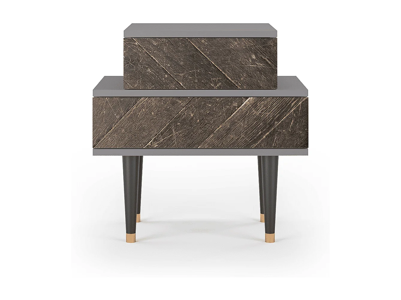 Table de nuit - 58х58х41 cm - NS1 - Wise Tree, Gris