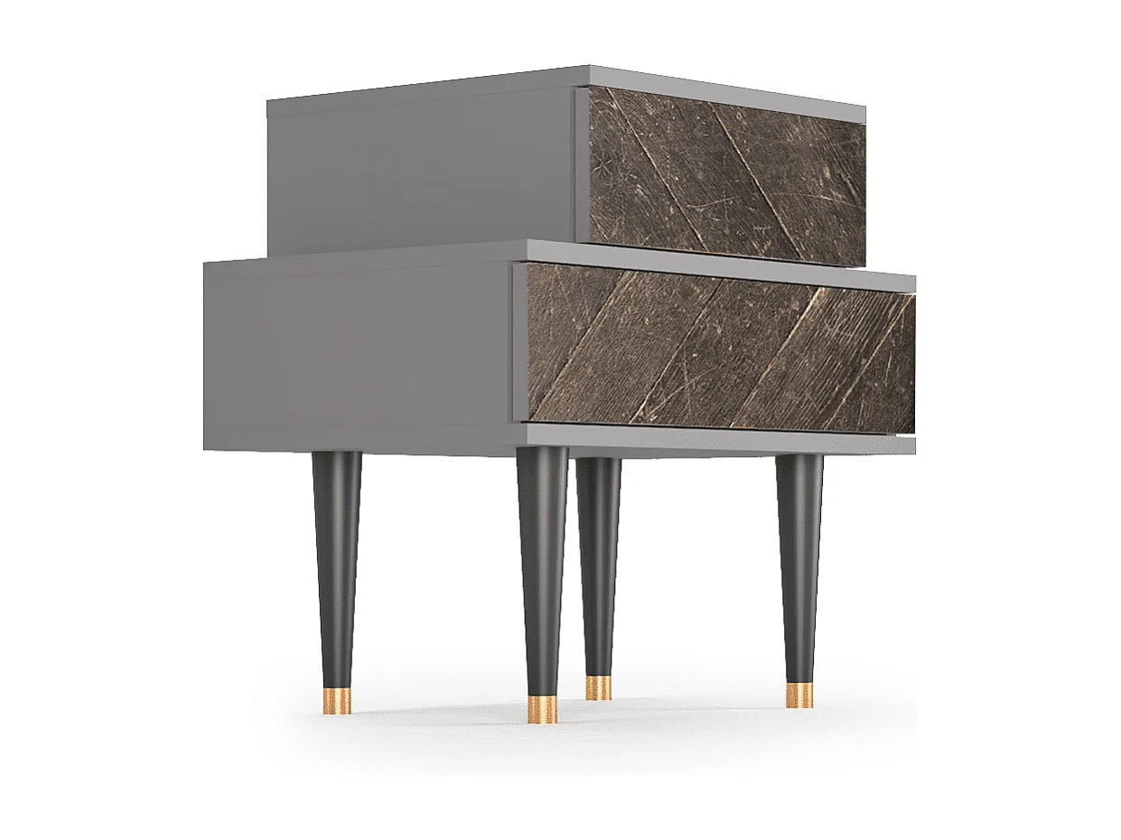 Nachtkastje - 58х58х41 cm - NS1 - Wise Tree, Grijs