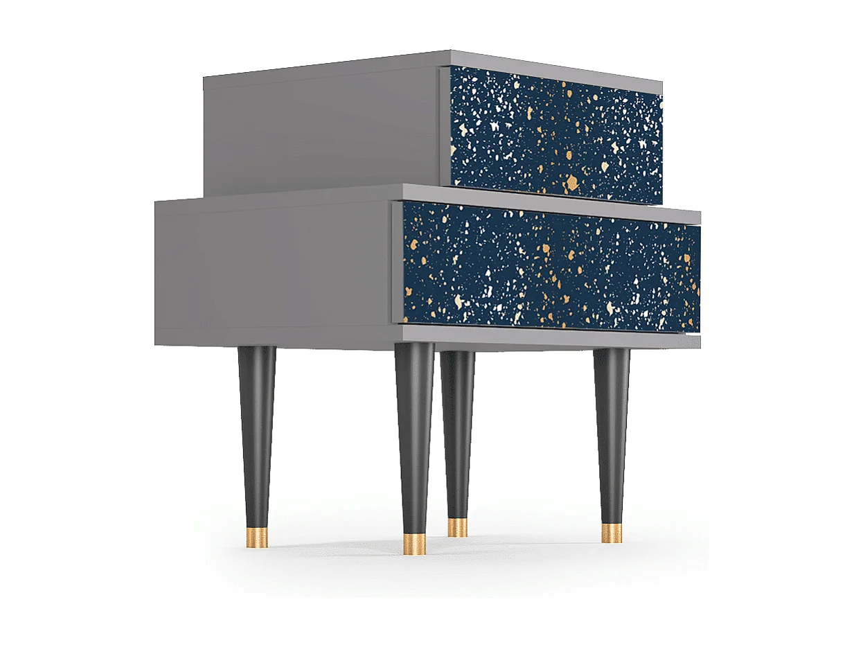 Stolik nocny - 58х58х41 cm - NS1 - Starfall, Szary