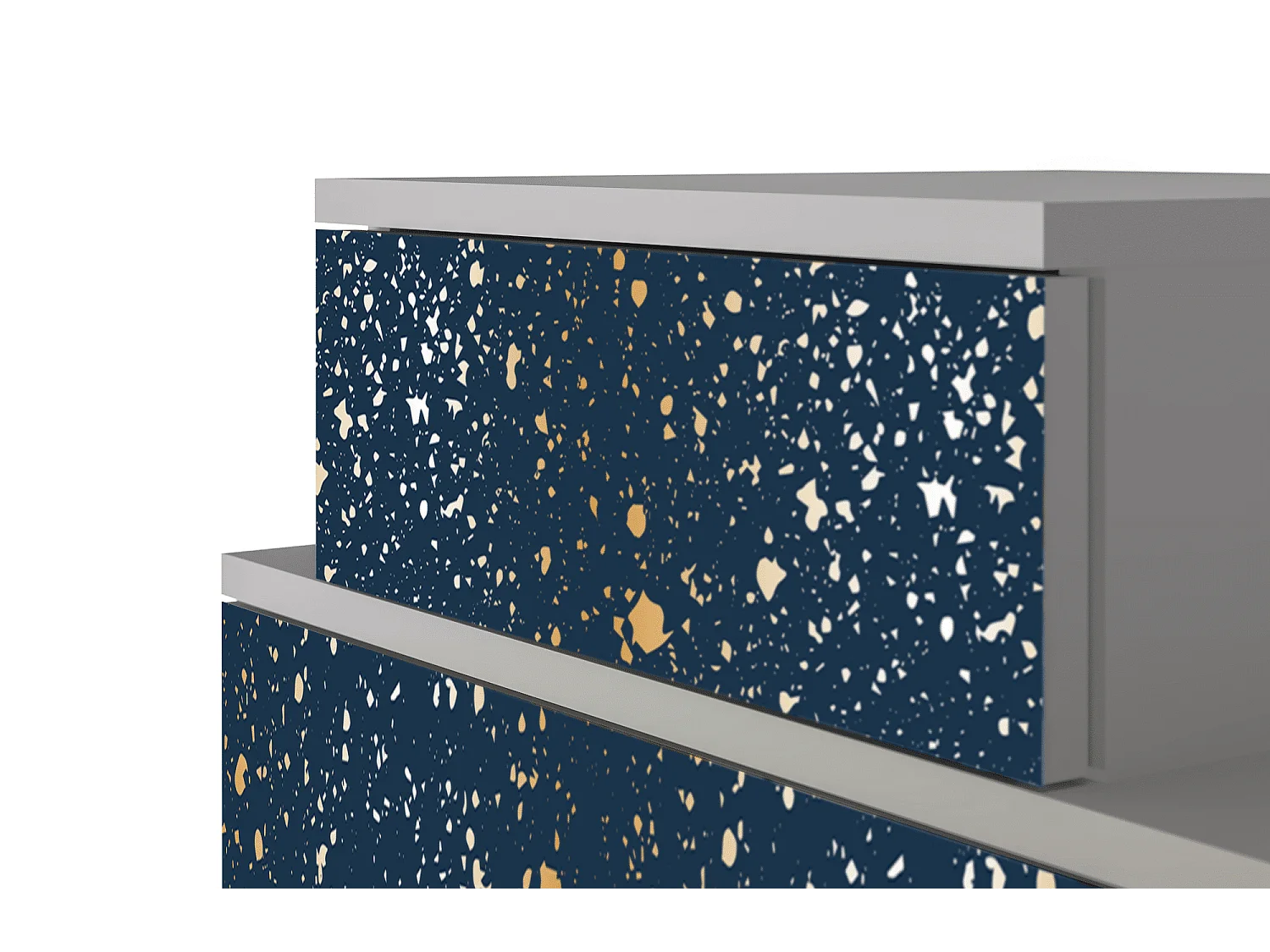 Stolik nocny - 58х58х41 cm - NS1 - Starfall, Szary