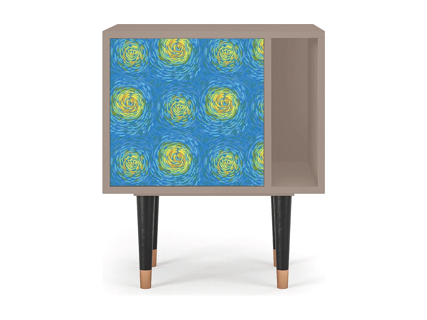 Table de nuit - 57х69х48 cm - S2 - Van Gogh Lights, Latte