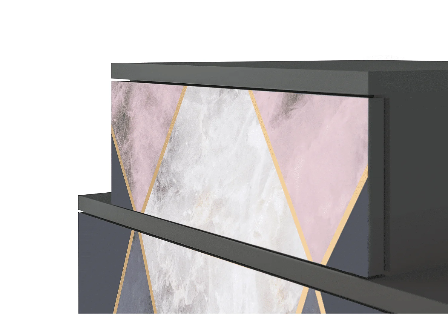 Table de nuit - 58х58х41 cm - NS1 - Ideal Harmony, Anthracite