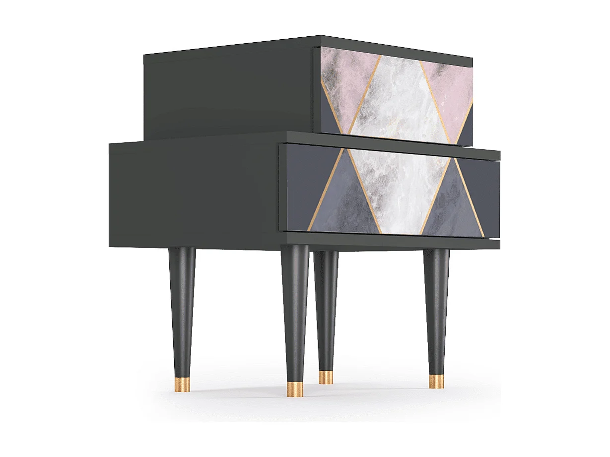 Table de nuit - 58х58х41 cm - NS1 - Ideal Harmony, Anthracite