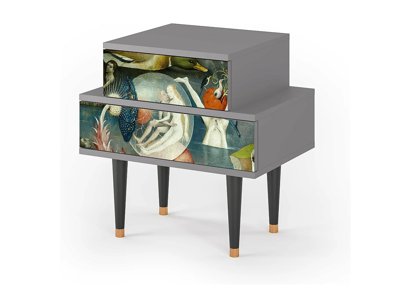 Nachttisch - 58х58х41 cm - NS1 - The Garden Of by Bosch, Grau