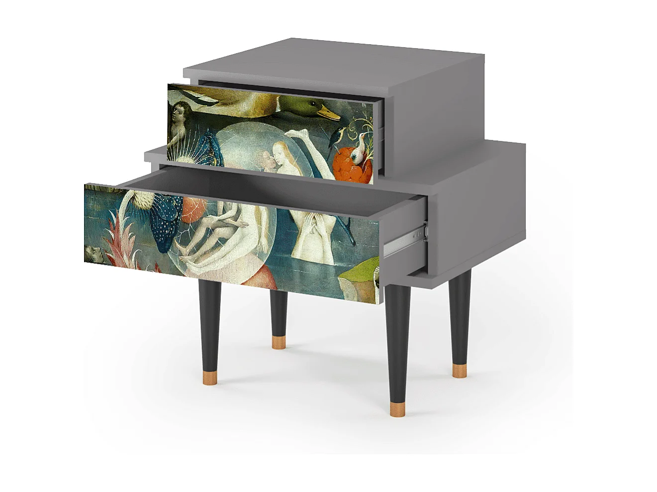 Table de nuit - 58х58х41 cm - NS1 - The Garden Of by Bosch, Gris