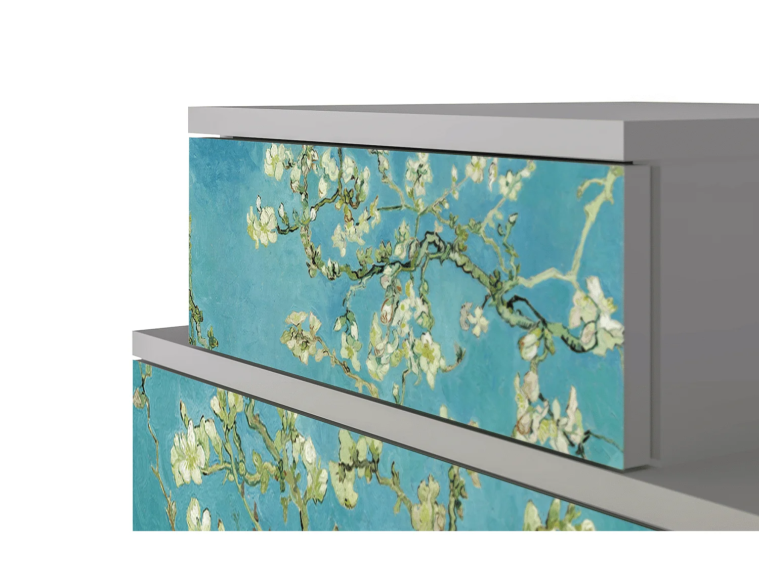 Table de nuit - 58х58х41 cm - NS1 - Almond Blossom, Gris