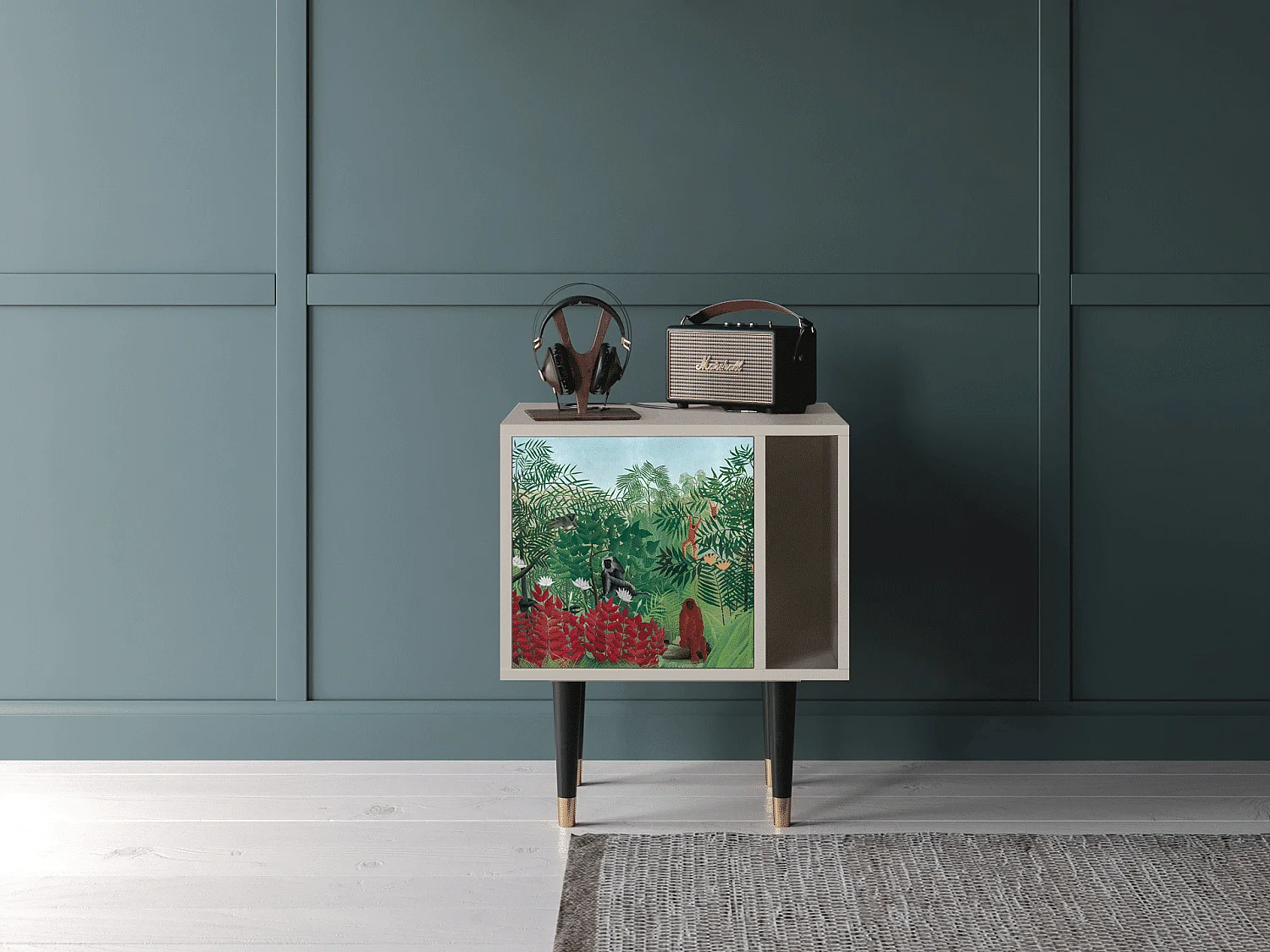 Mesita de noche - 57х69х48 cm - S2 - Jungles in Paris, Arena