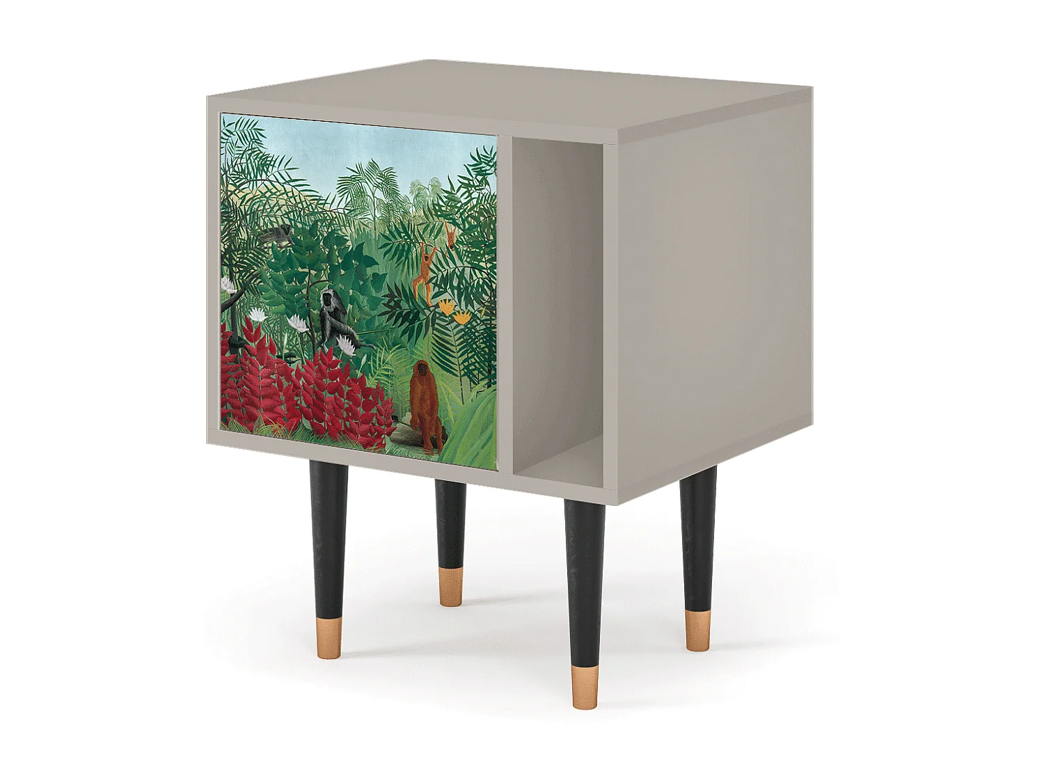 Table de nuit - 57х69х48 cm - S2 - Jungles in Paris, Sable