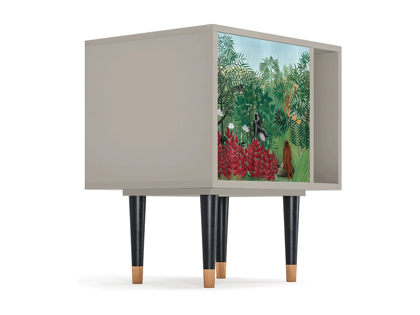 Table de nuit - 57х69х48 cm - S2 - Jungles in Paris, Sable