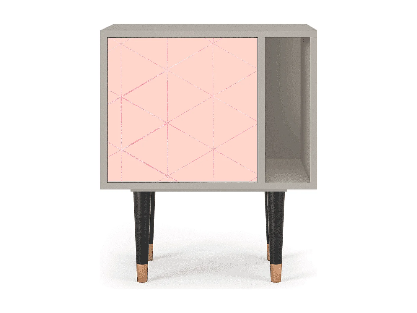 Mesita de noche - 57х69х48 cm - S2 - Rose Quartz, Arena