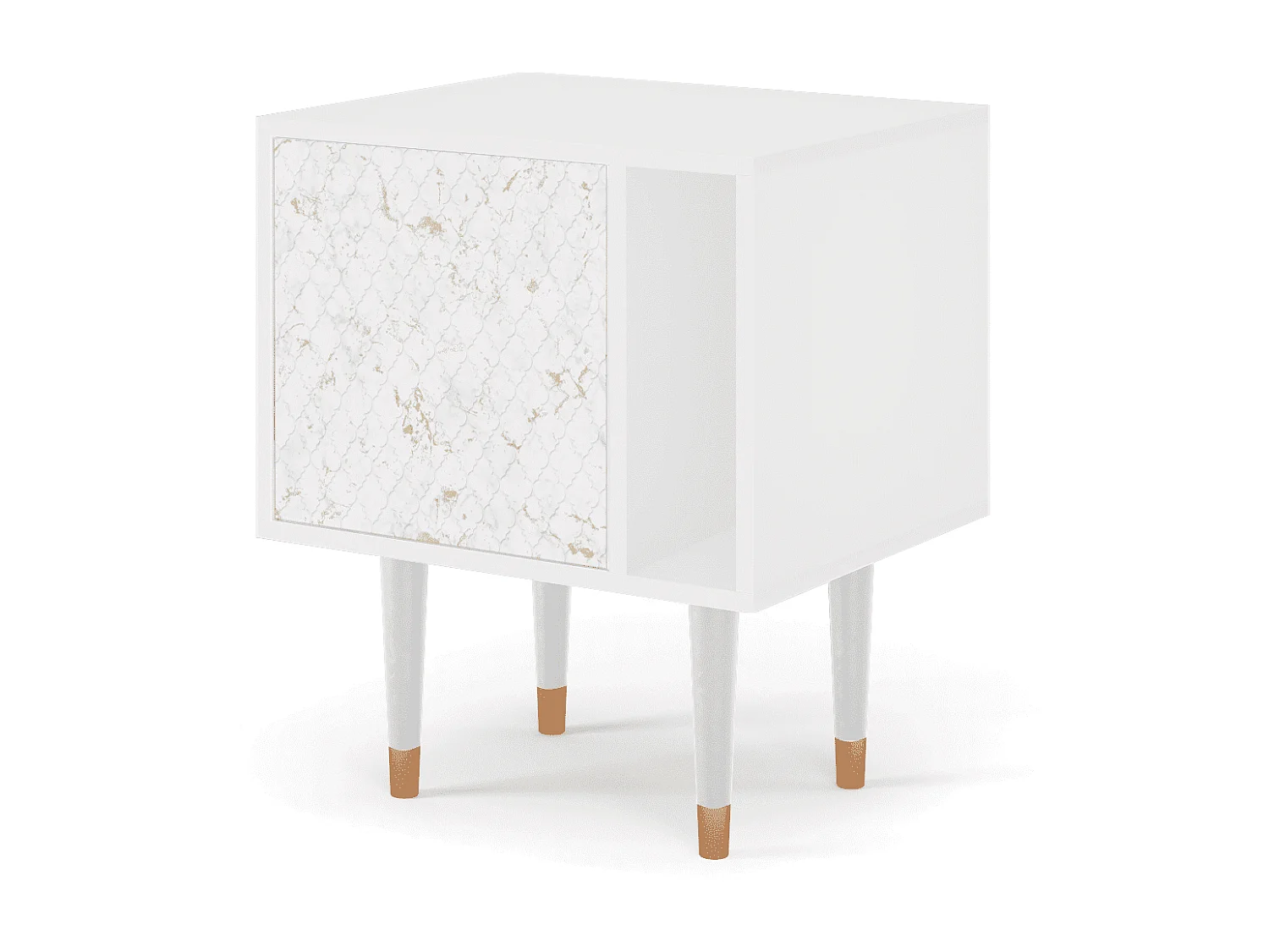 Table de nuit - 57х69х48 cm - S2 - Sweet Cotton, Blanc