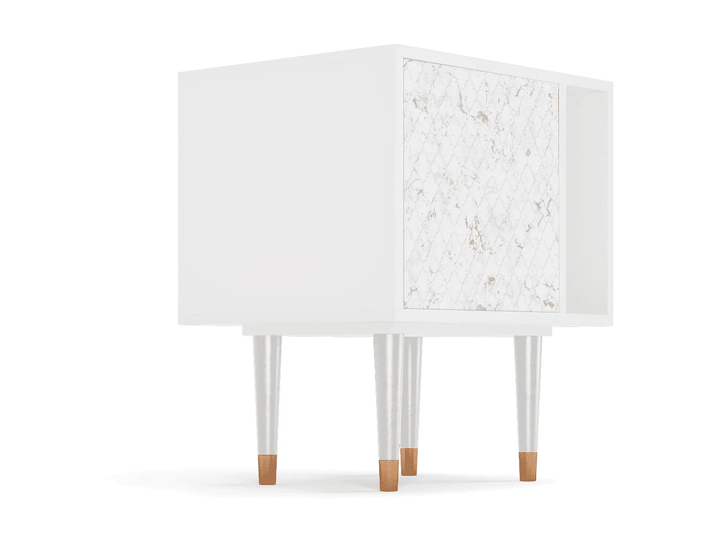 Table de nuit - 57х69х48 cm - S2 - Sweet Cotton, Blanc