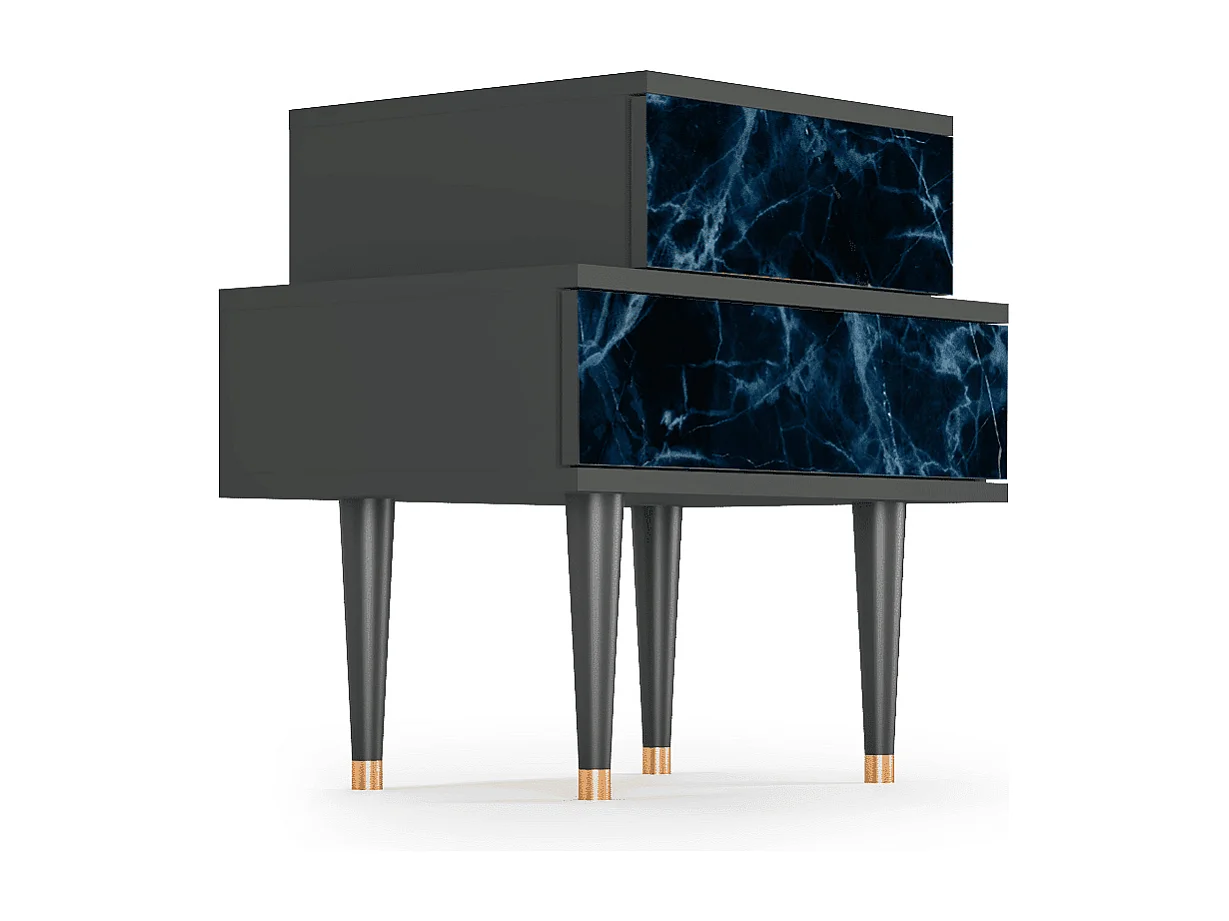 Criado-mudo - 58х58х41 cm - NS1 - Deep Ocean, Antracite