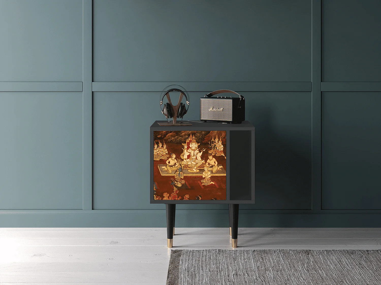 Table de nuit - 57х69х48 cm - S2 - Malyavan, Anthracite