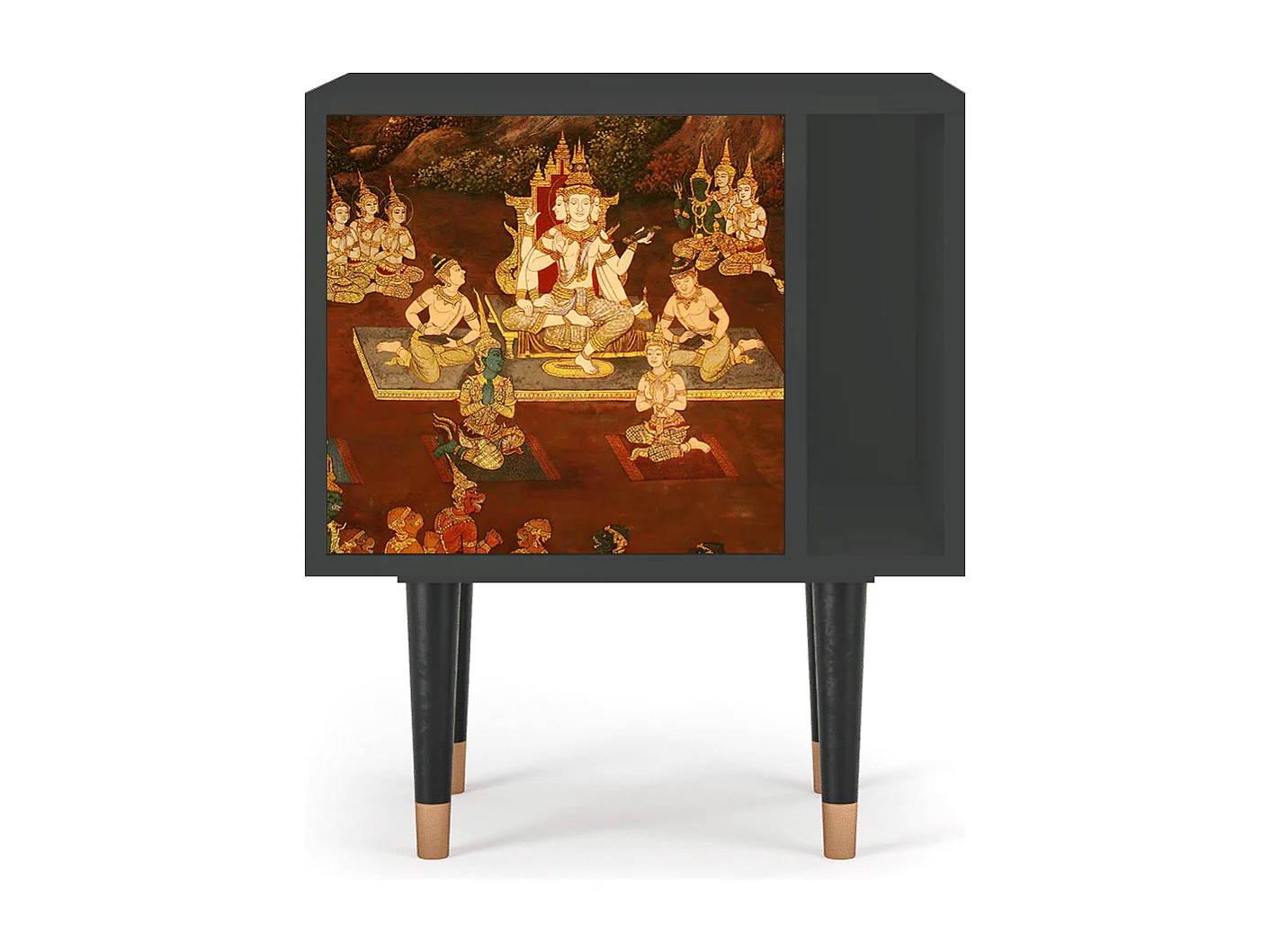 Table de nuit - 57х69х48 cm - S2 - Malyavan, Anthracite