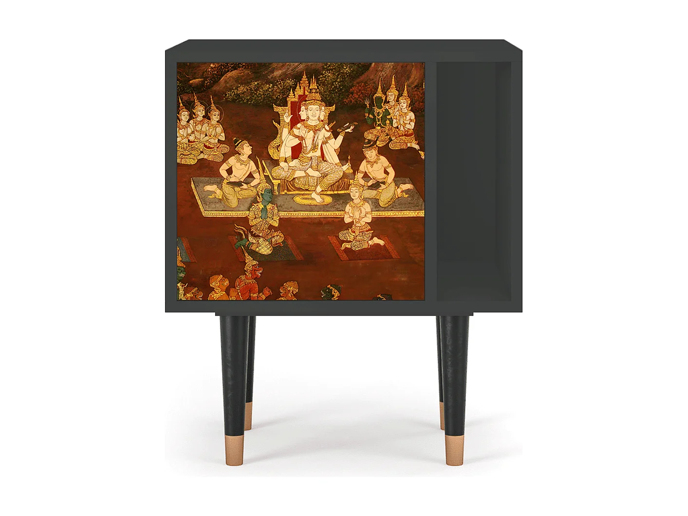 Table de nuit - 57х69х48 cm - S2 - Malyavan, Anthracite