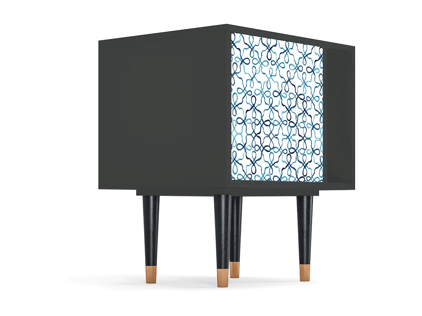 Table de nuit - 57х69х48 cm - S2 - Marine Strings, Anthracite