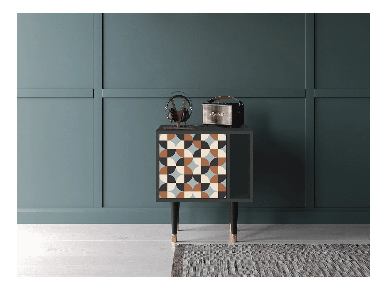 Table de nuit - 57х69х48 cm - S2 - Brown Sensation, Anthracite