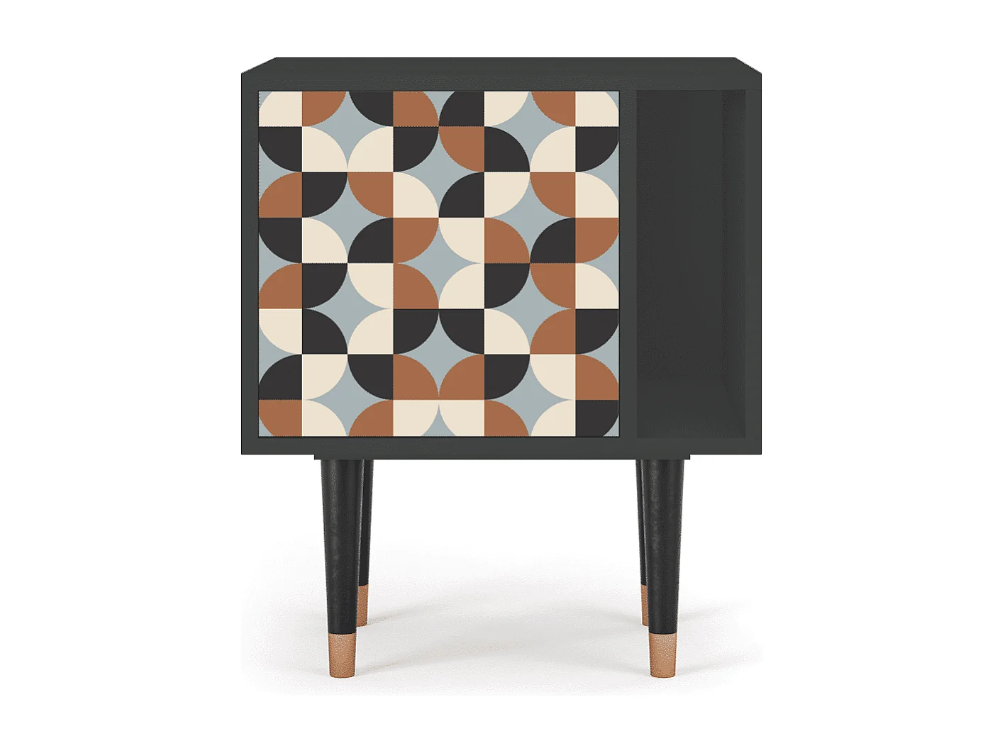 Table de nuit - 57х69х48 cm - S2 - Brown Sensation, Anthracite