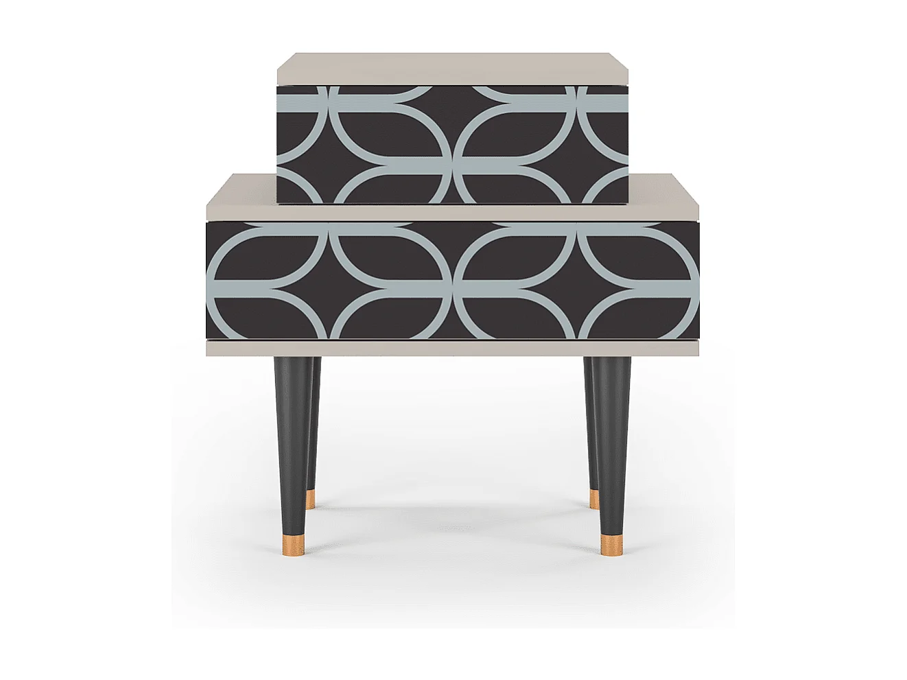 Table de nuit - 58х58х41 cm - NS1 - Braided Blue, Sable