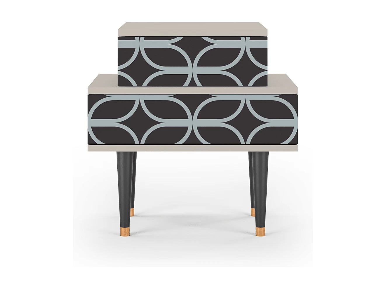 Table de nuit - 58х58х41 cm - NS1 - Braided Blue, Sable