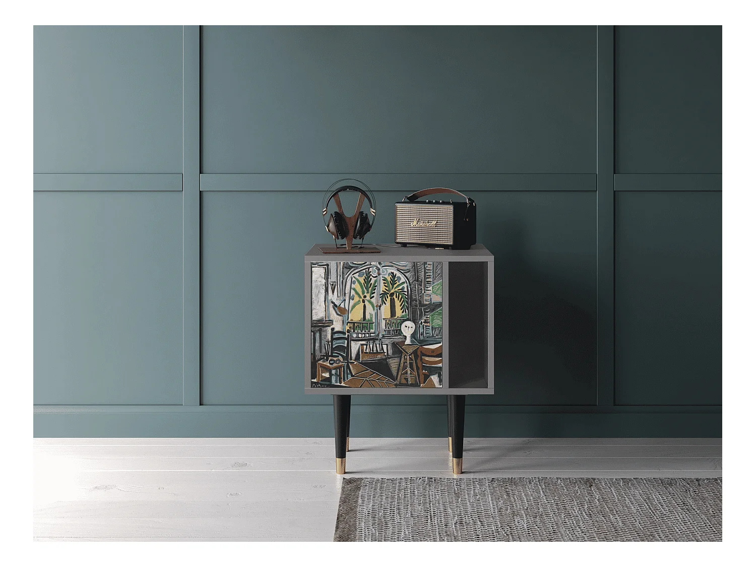 Nachtkastje - 57х69х48 cm - S2 - The Studio , Grijs