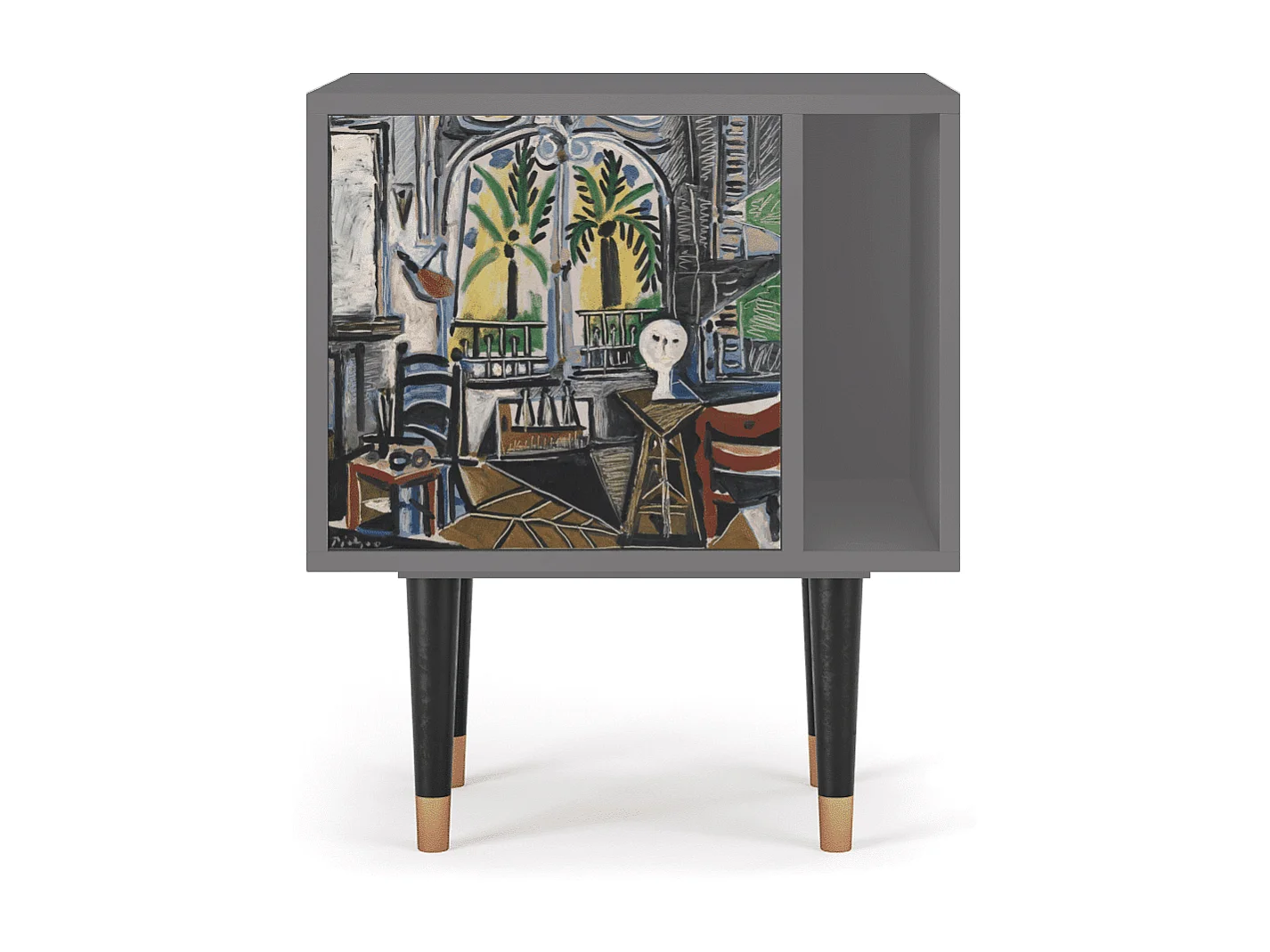 Nachtkastje - 57х69х48 cm - S2 - The Studio , Grijs