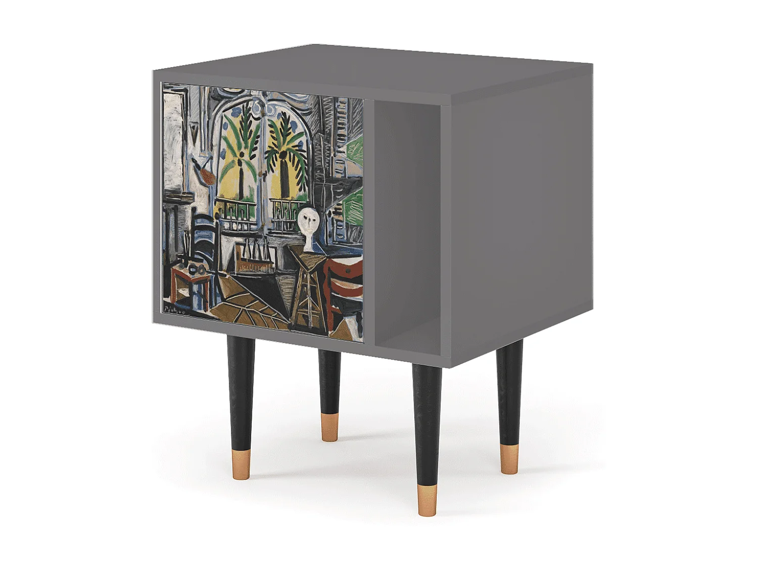 Nachtkastje - 57х69х48 cm - S2 - The Studio , Grijs