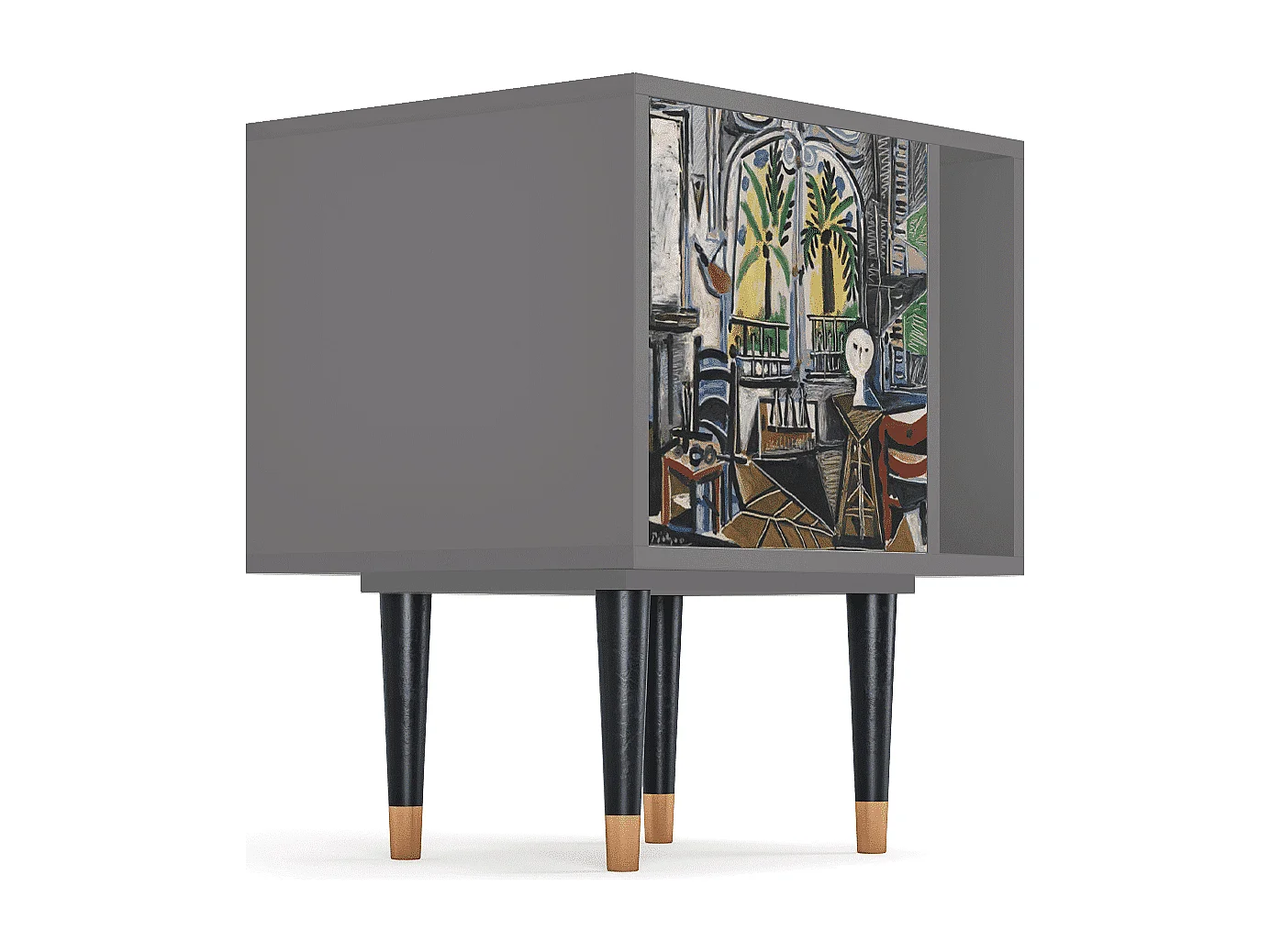 Nachtkastje - 57х69х48 cm - S2 - The Studio , Grijs