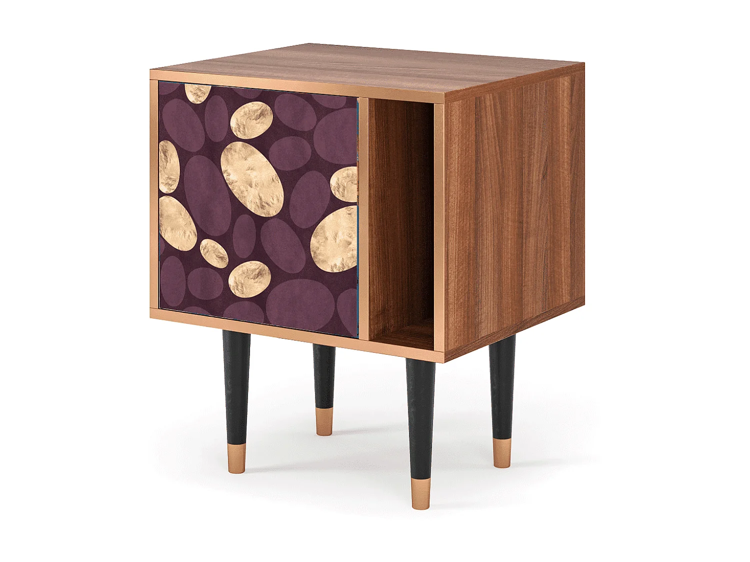 Criado-mudo - 57х69х48 cm - S2 - Fine Wine, Nogueira