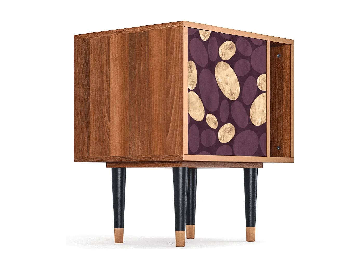 Criado-mudo - 57х69х48 cm - S2 - Fine Wine, Nogueira