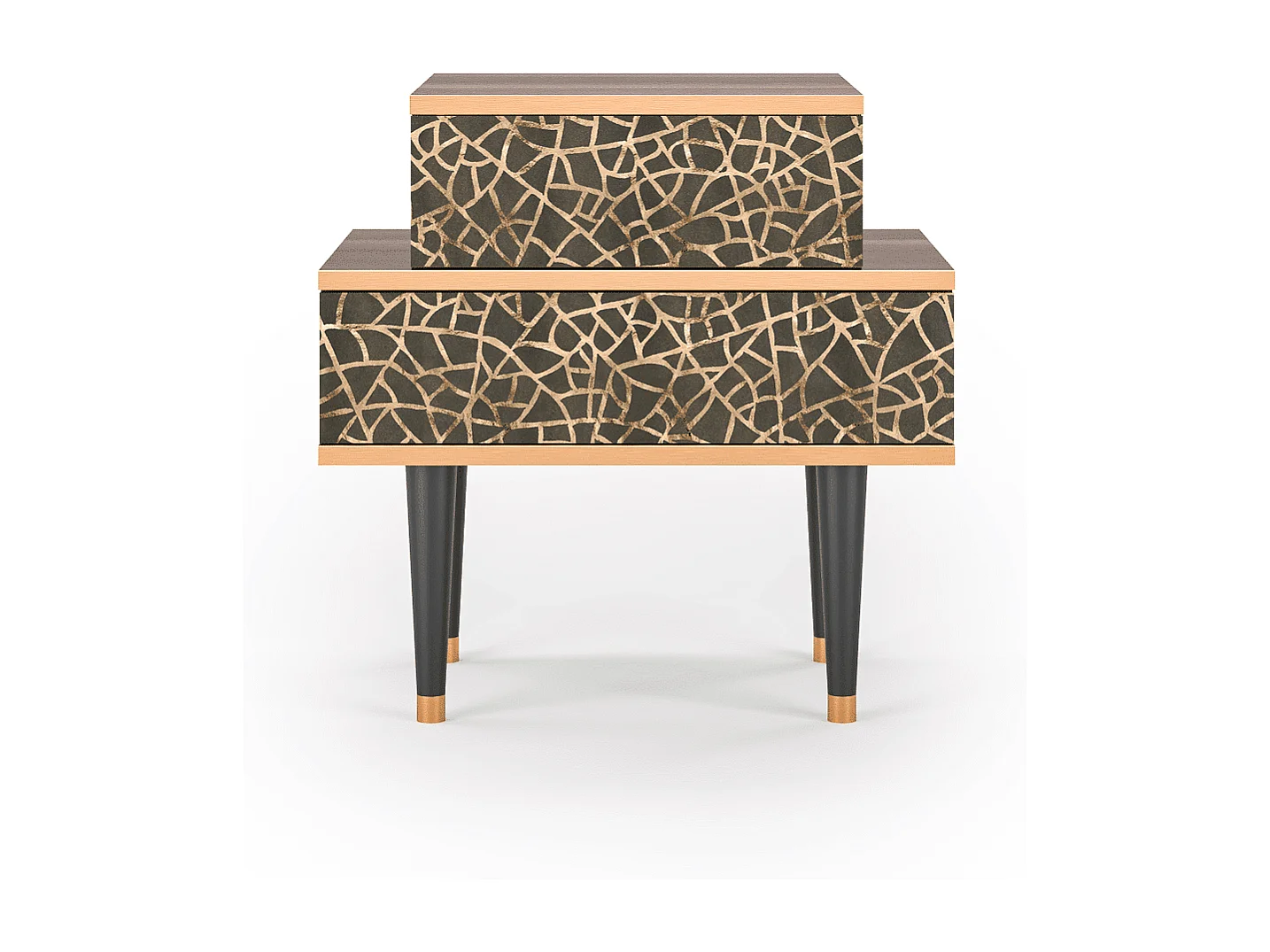 Table de nuit - 58х58х41 cm - NS1 - Enlarged Leaf, Noyer