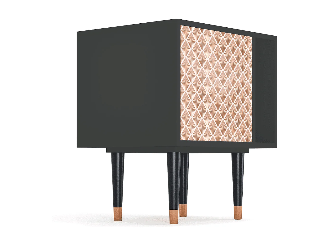 Table de nuit - 57х69х48 cm - S2 - Pastel Sunrise, Anthracite