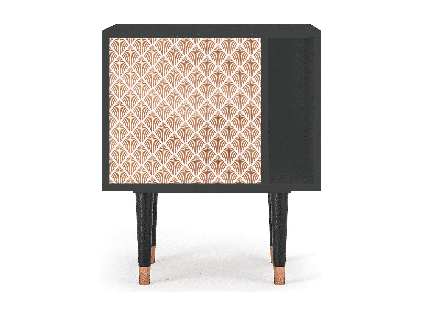 Table de nuit - 57х69х48 cm - S2 - Pastel Sunrise, Anthracite