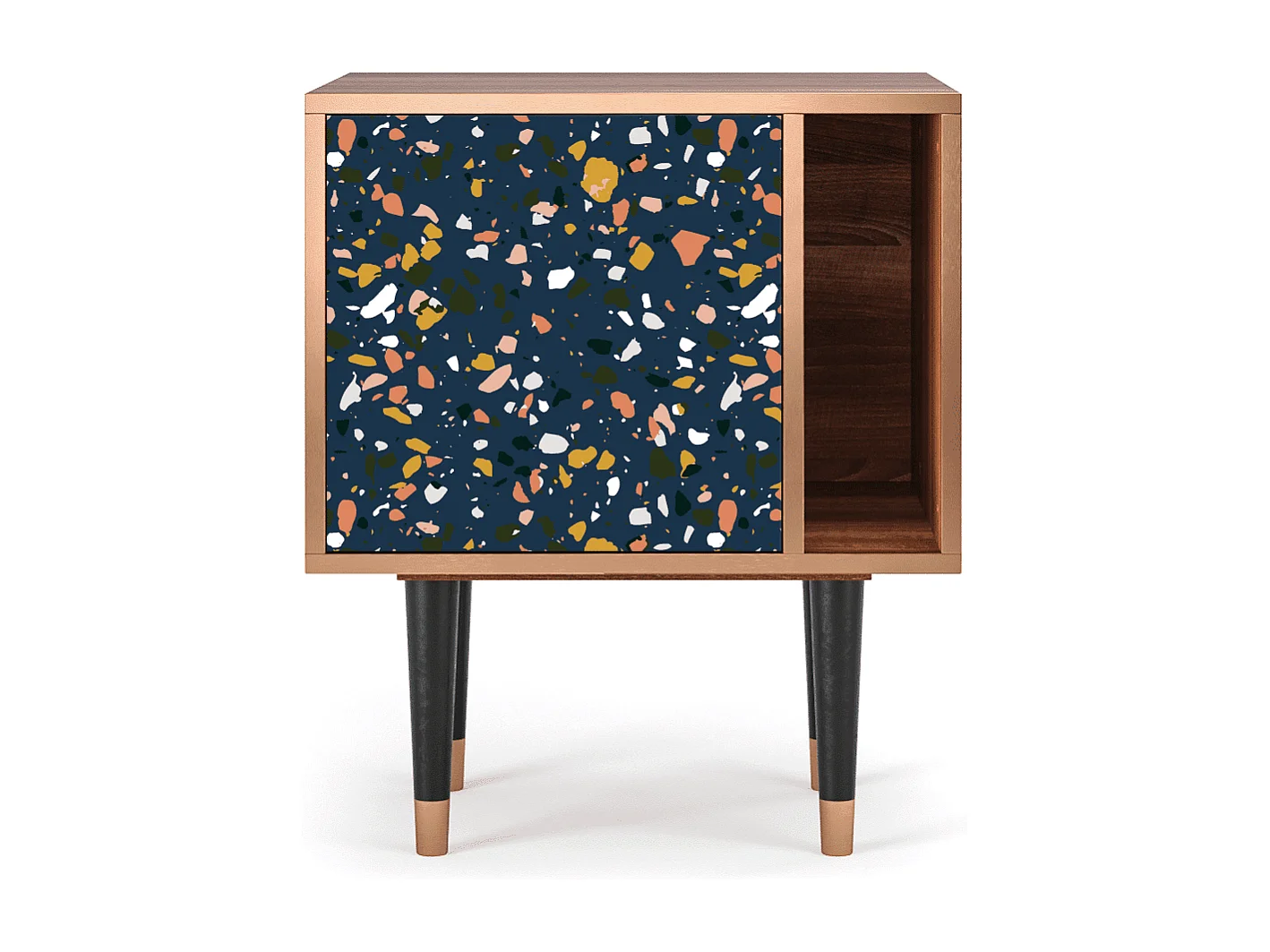 Table de nuit - 57х69х48 cm - S2 - Night Sky Langhterns, Noyer