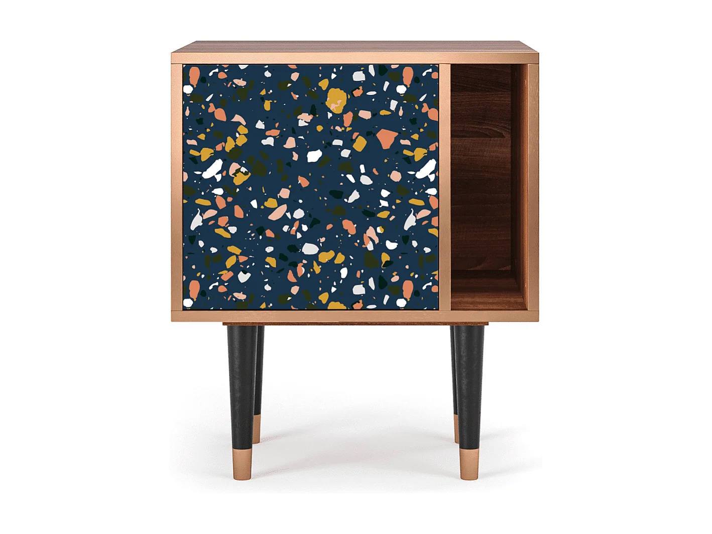 Table de nuit - 57х69х48 cm - S2 - Night Sky Langhterns, Noyer
