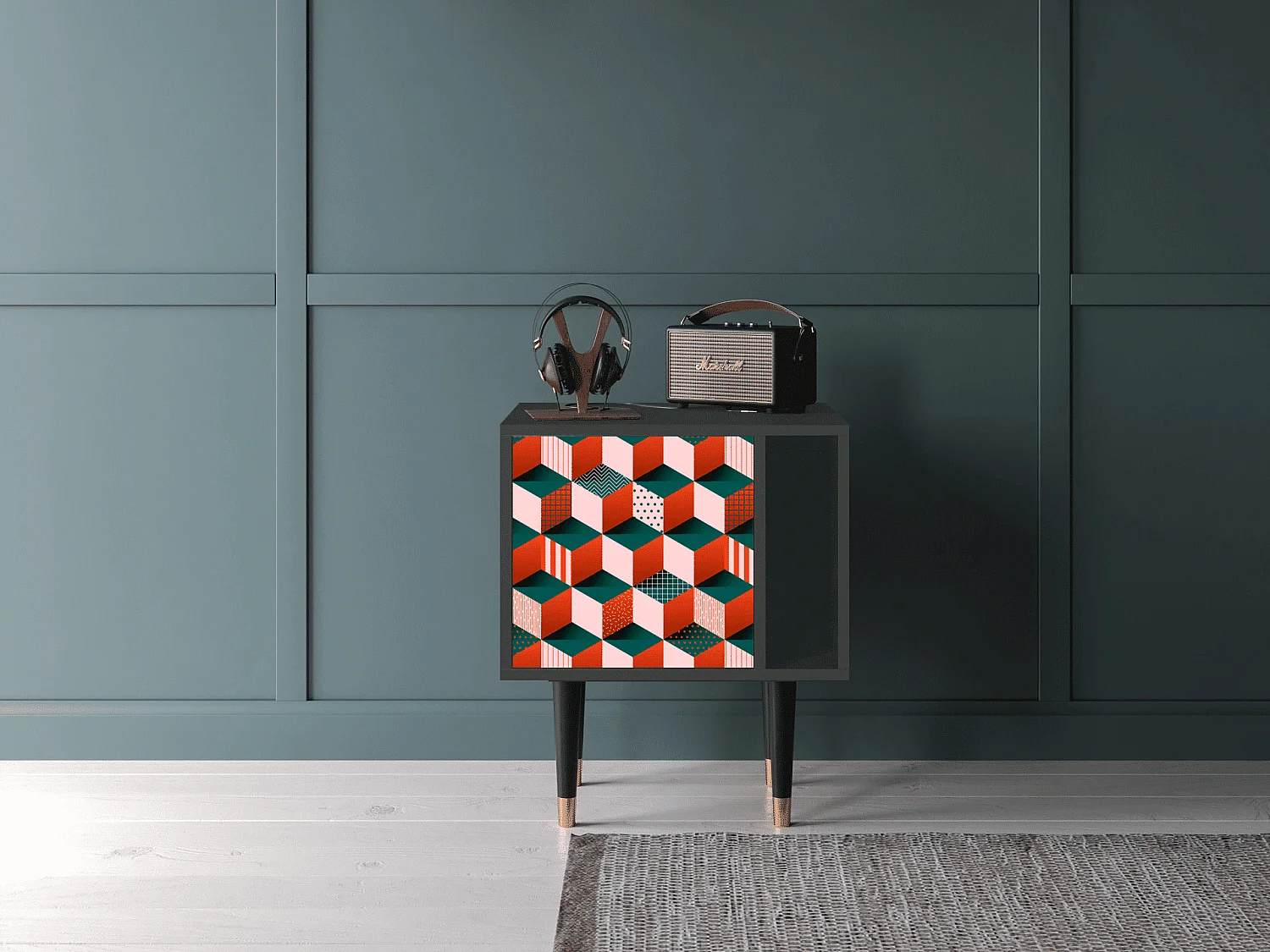 Table de nuit - 57х69х48 cm - S2 - Pepsi-Cola, Anthracite