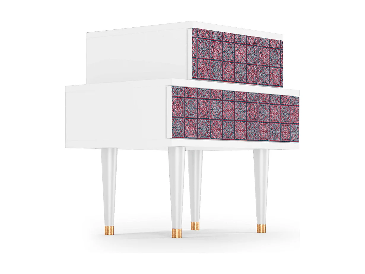 Nachttisch - 58х58х41 cm - NS1 - Fine Wine, Weiß