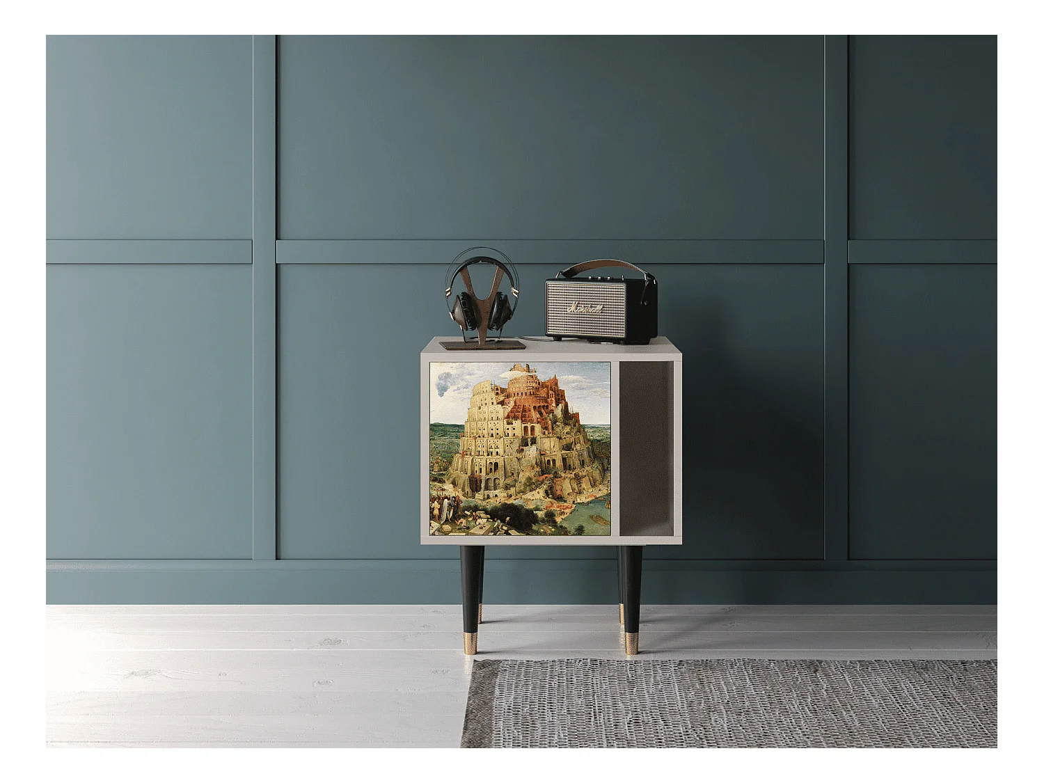 Table de nuit - 57х69х48 cm - S2 - Elder The Tower, Sable