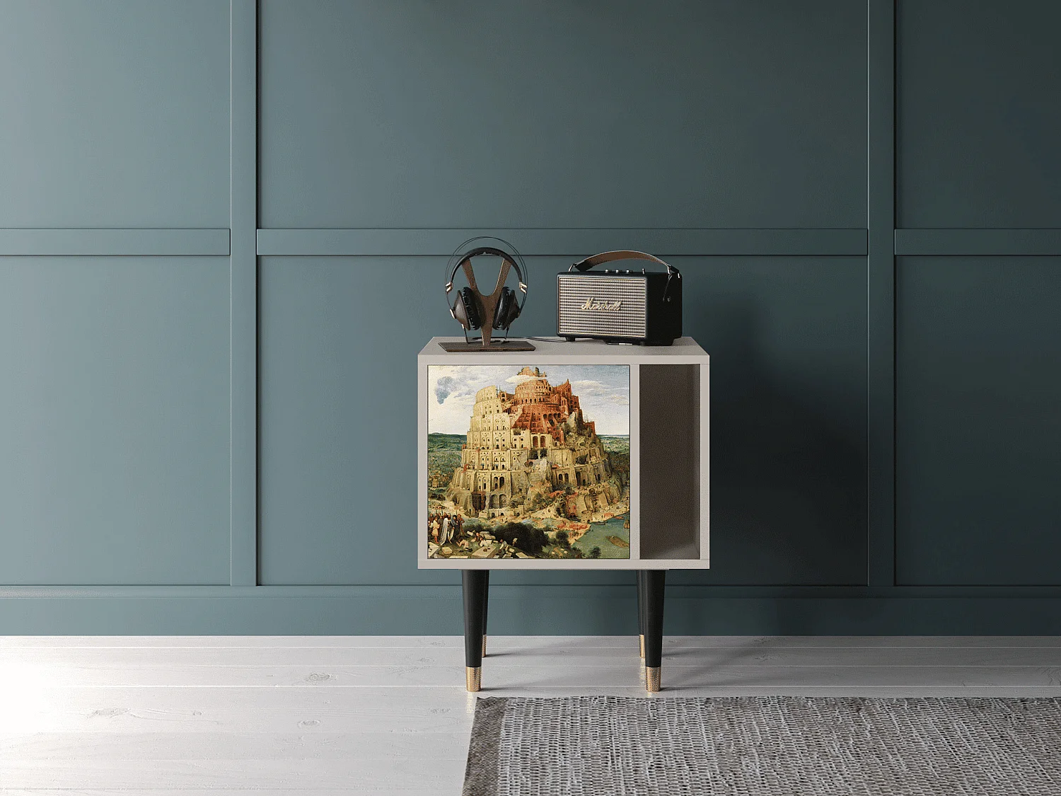 Table de nuit - 57х69х48 cm - S2 - Elder The Tower, Sable