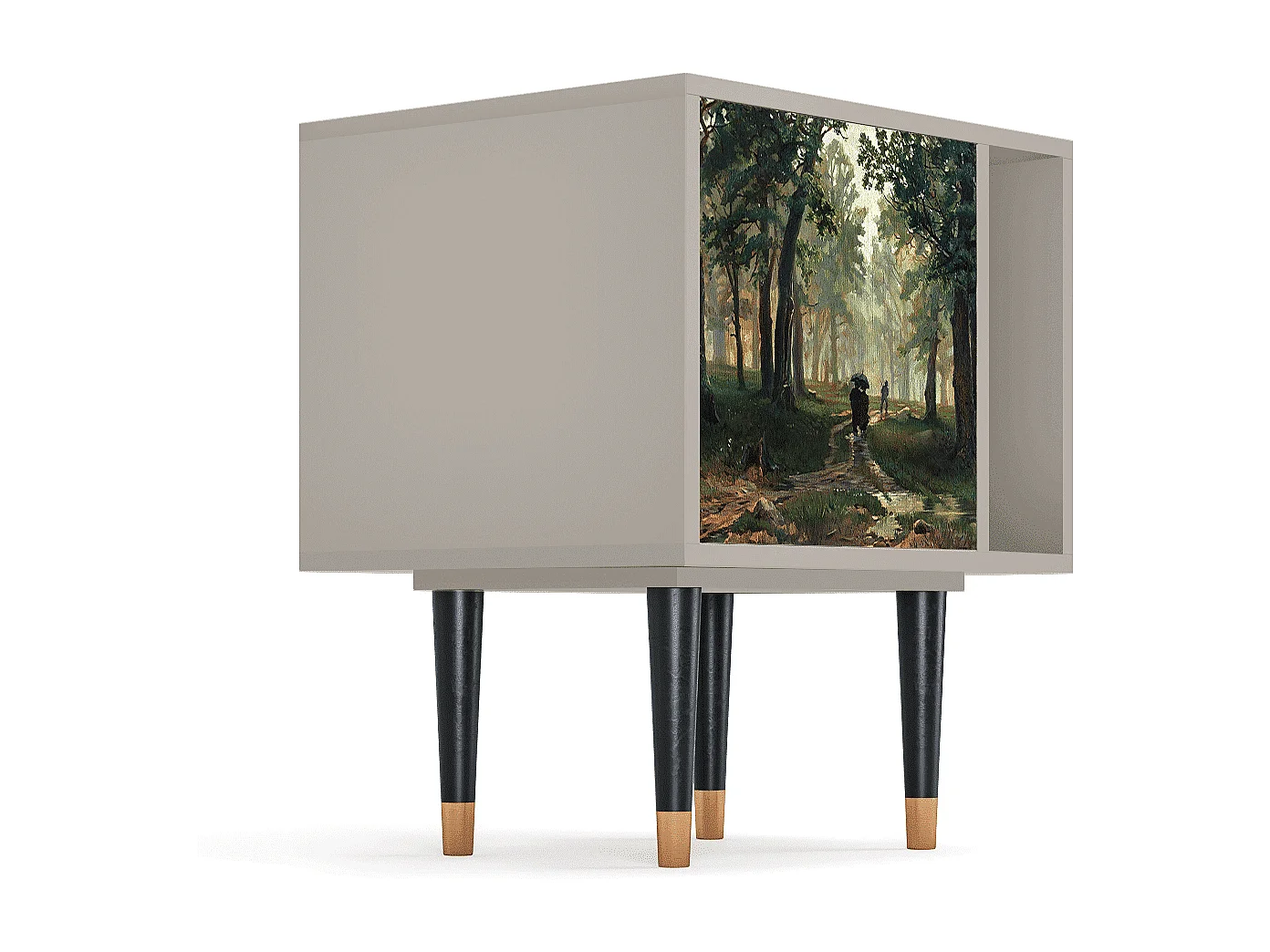 Mesita de noche - 57х69х48 cm - S2 -  Rain in the Oak Forest, Arena