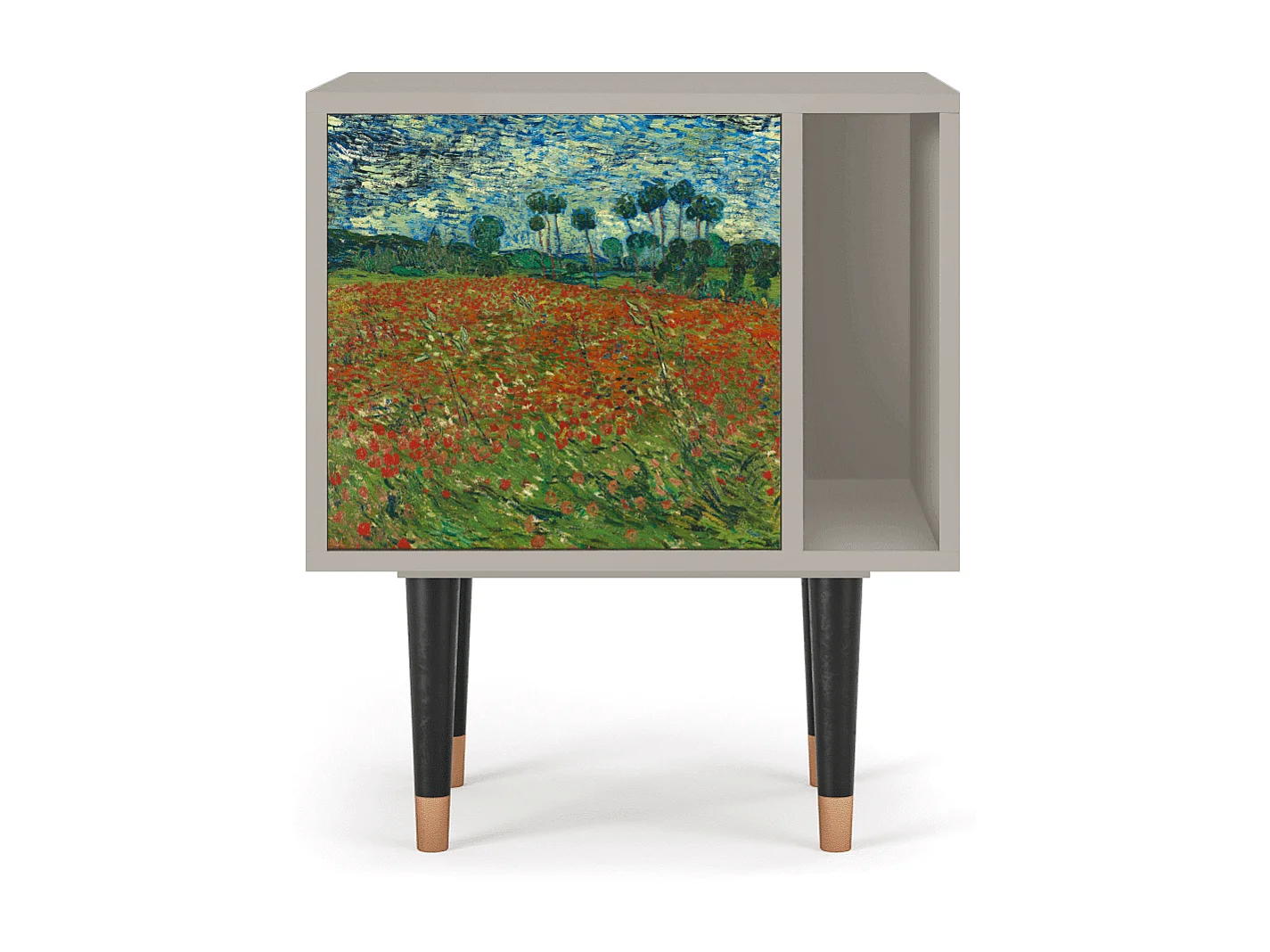Nachtkastje - 57х69х48 cm - S2 - Poppy field by van Gogh, Zand