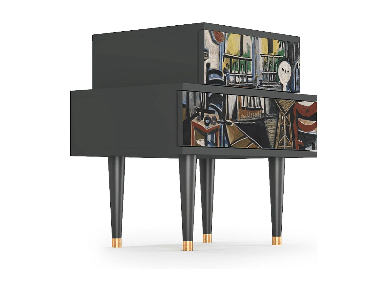 Table de nuit - 58х58х41 cm - NS1 - The Studio , Anthracite