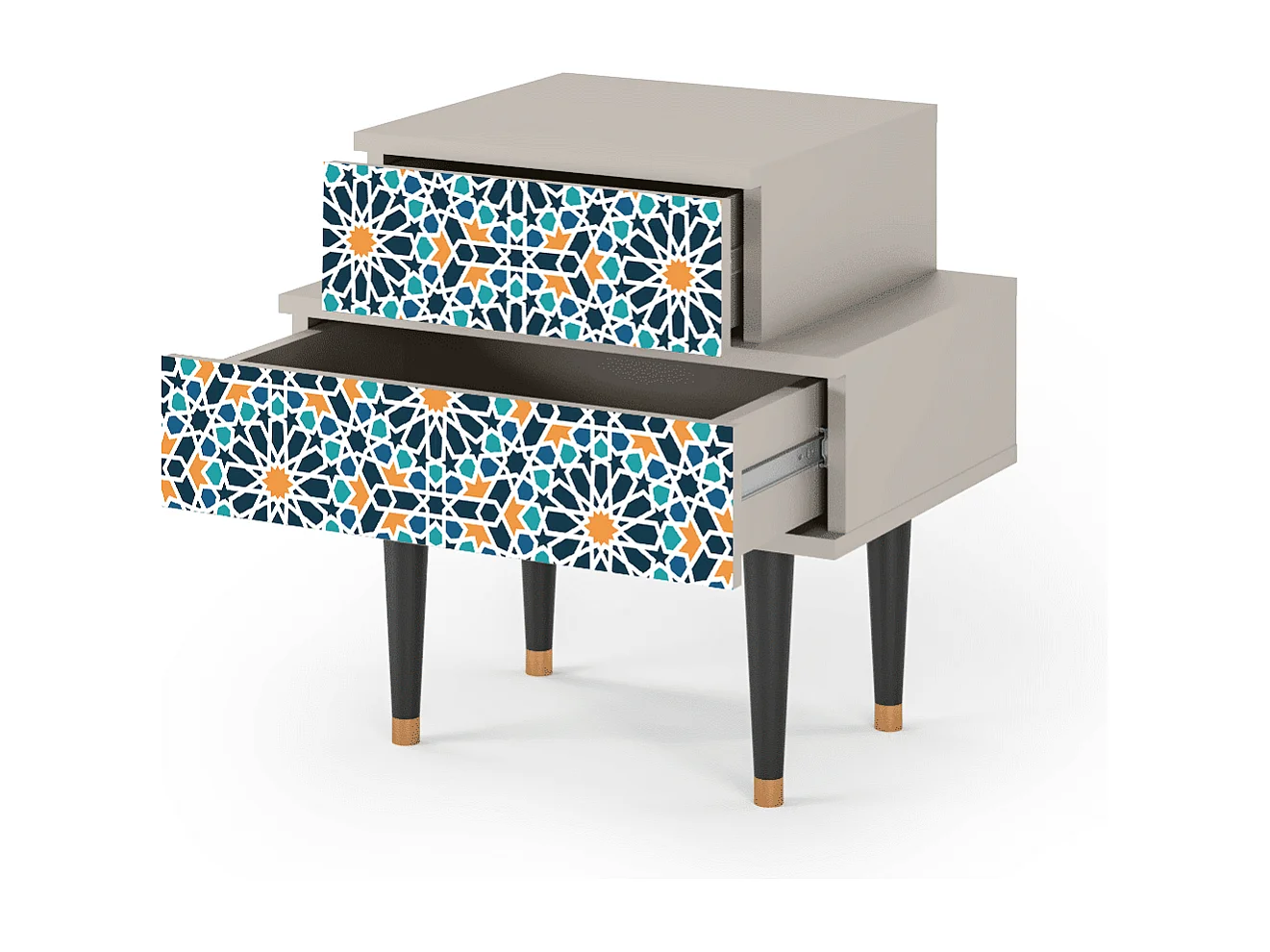 Criado-mudo - 58х58х41 cm - NS1 - Kaleidoscope, Areia