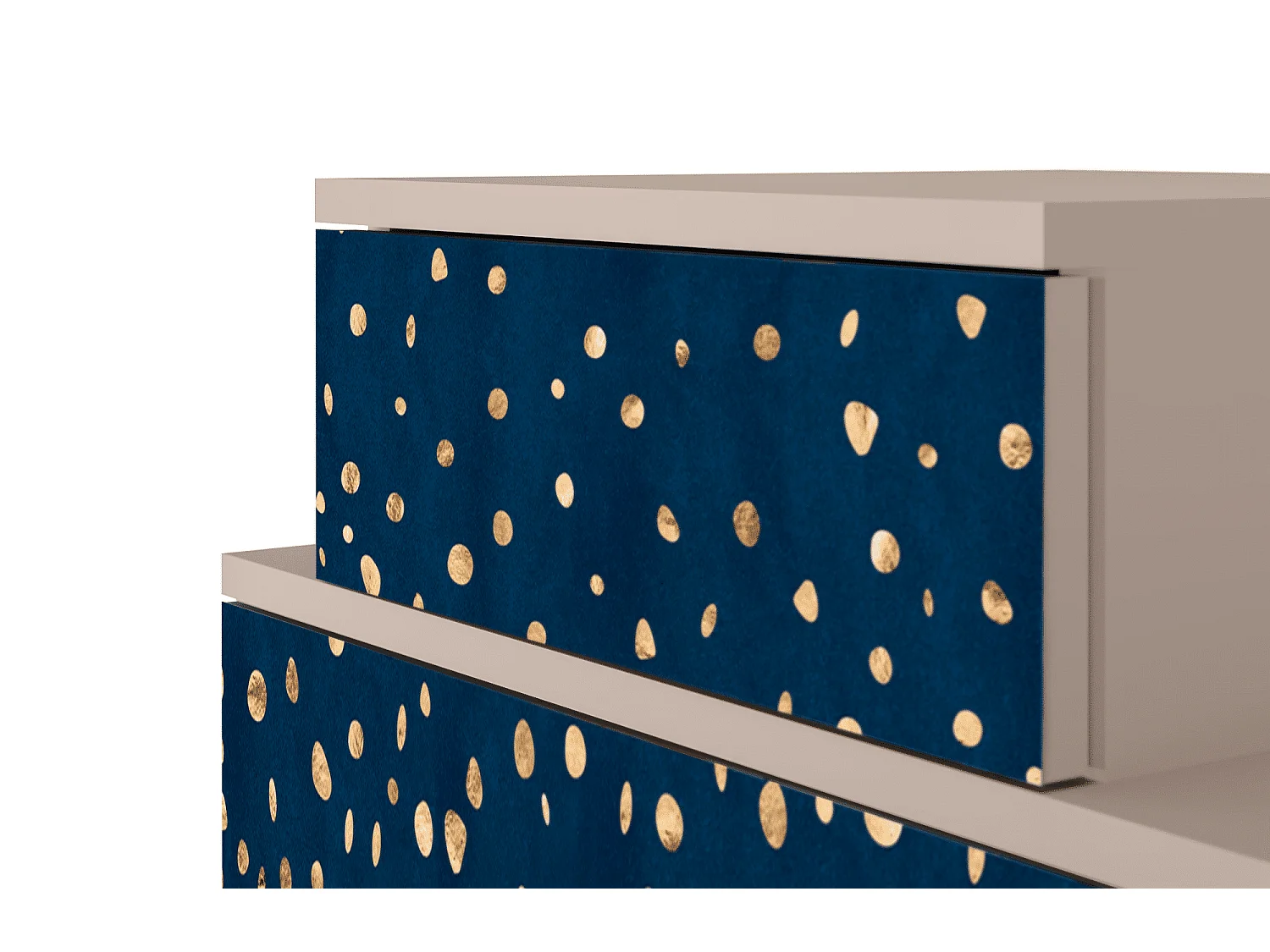 Table de nuit - 58х58х41 cm - NS1 - Night Skies, Latte