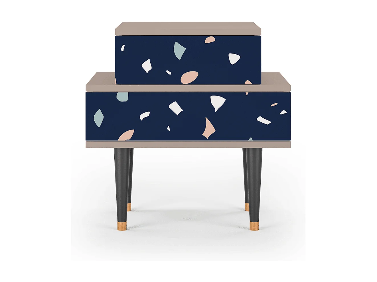 Table de nuit - 58х58х41 cm - NS1 - Space Satellites, Latte