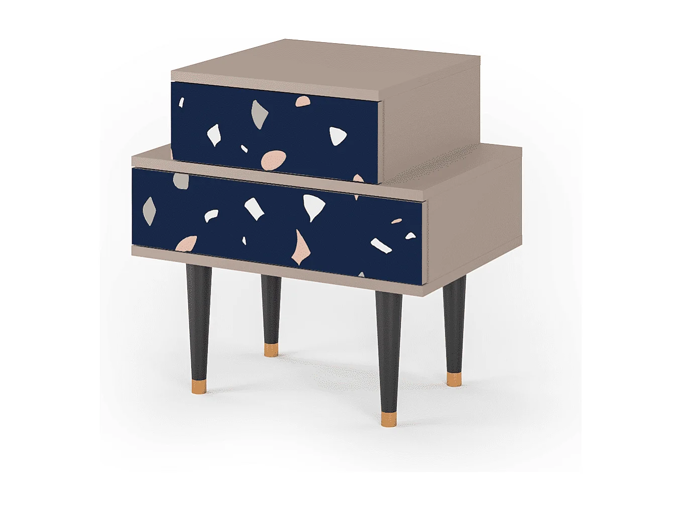 Table de nuit - 58х58х41 cm - NS1 - Space Satellites, Latte