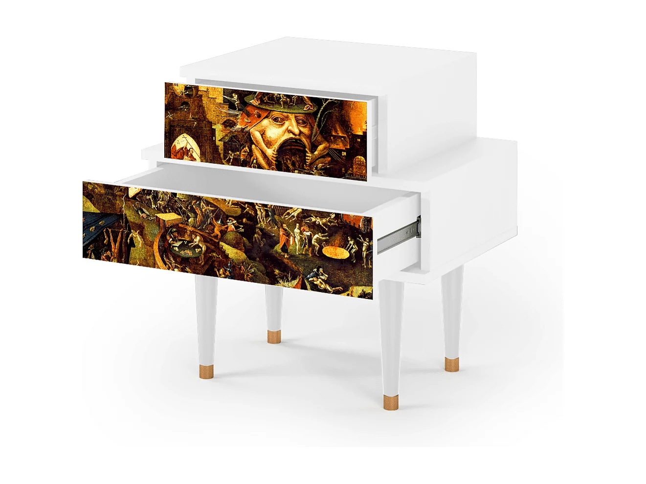 Table de nuit - 58х58х41 cm - NS1 - Christ in Limbo, Blanc